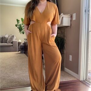 FP Beach Mustard Jumpsuit